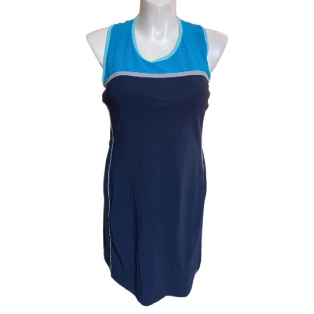 Title Nine Twisted Sister Mini Blue and Teal Dress Size XL